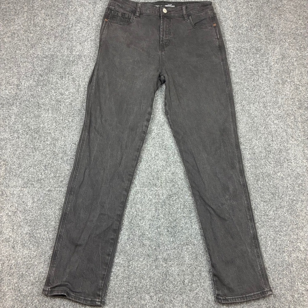 Old Navy Womens Size 6 30x28 High Rise Slim Jeans Black Denim Secret Smooth
